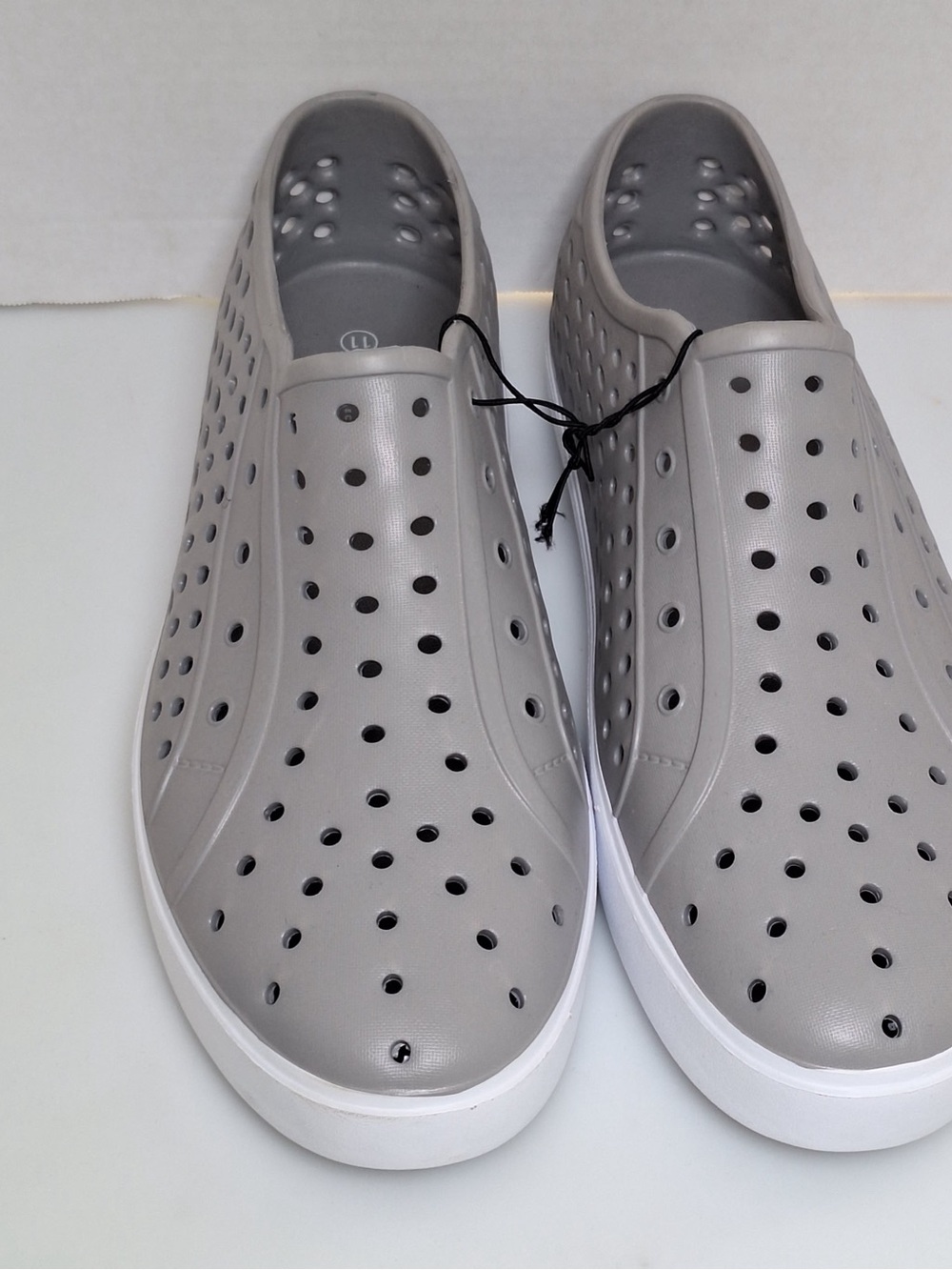 Men's  Gray, Black and Blue Ventilated Slip-On Loafers